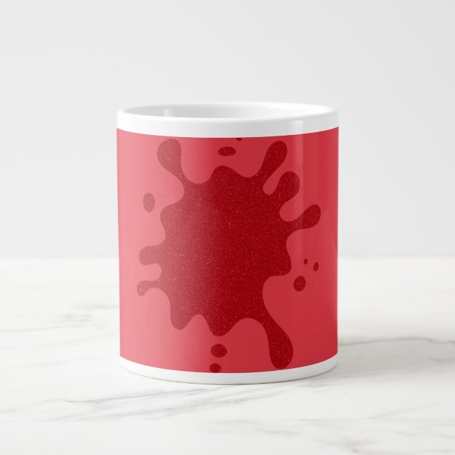Tomato Red Jumbo Tropfen Tasse - Anpassbar (Vorderseite)