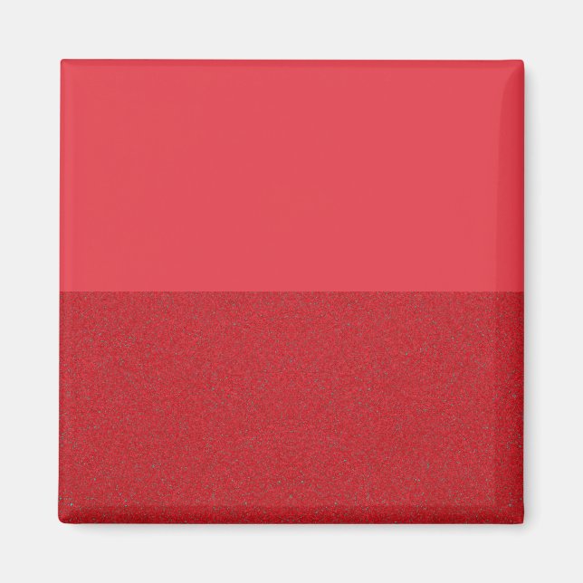 Tomato Red Magnet - Matte Top, texturierte Basis (Vorne)