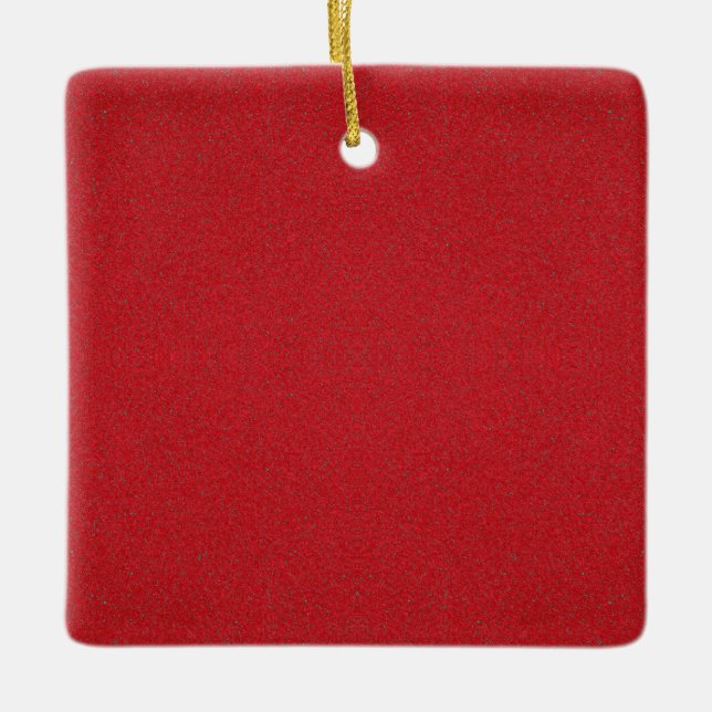 Tomato Red Noise Texture Ornament - Anpassbar (Vorderseite)