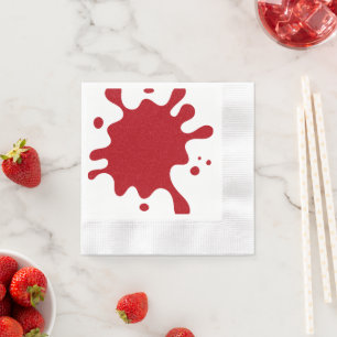 Tomato Red Paint Splash Paper Napkin - Anpassen Serviette