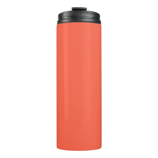 Tomato Red Solid Farbe anpassen Thermosbecher (Vorderseite)