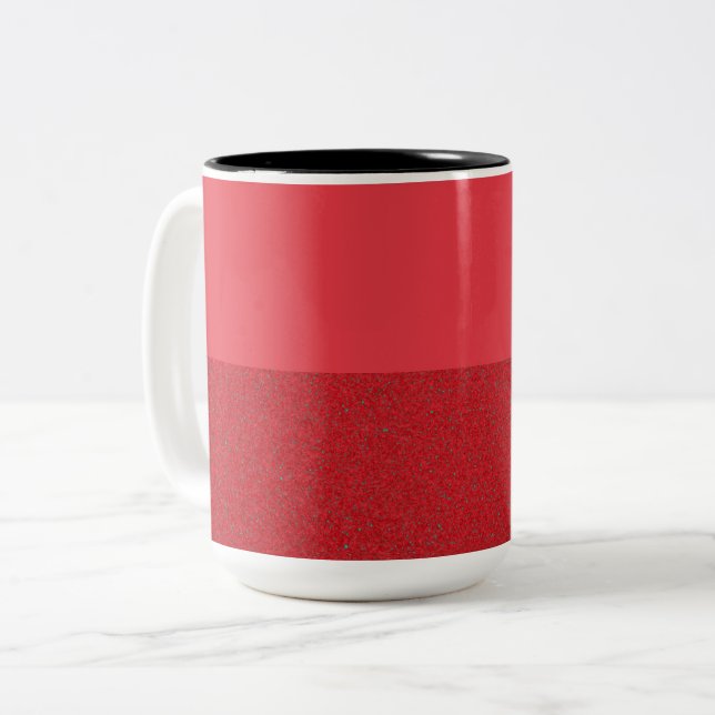 Tomato Red Speckle Bottom Tasse - Anpassbar (Vorderseite Links)