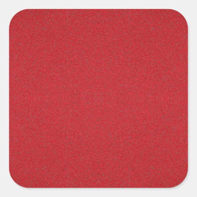 Tomato Red Speckle Vinyl Square Sticker (Custom) (Vorderseite)