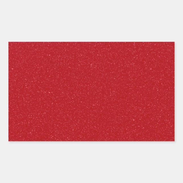 Tomato Red Speckled Rectangle Stickers - Anpassen (Vorderseite)