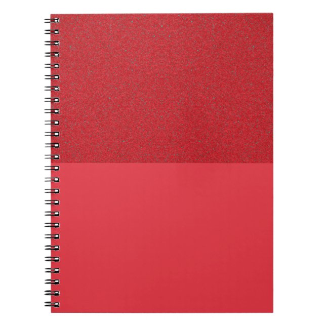 Tomato Red Spiral Notebook mit zwei Texturen (Cust Notizblock (Vorderseite)