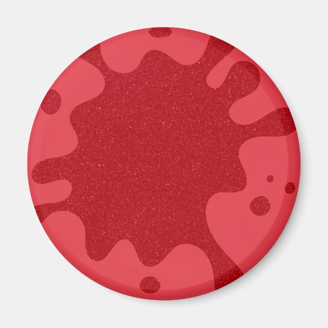 Tomato Red Splash Custom Kühlschrankmagnet (Vorne)