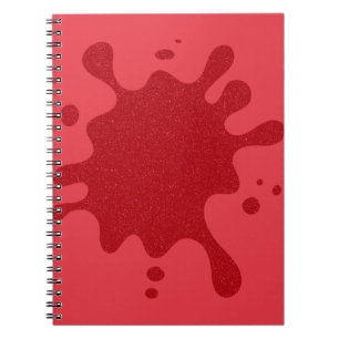 Tomato Red Splash Custom Spiral Photo Carnet