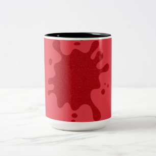 Tomato Red Splash Custom Two-Tone-Tasse Zweifarbige Tasse