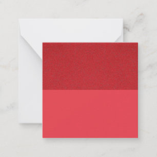 Tomato Red Split-Horizon Flat Note Card (Benutzerd Mitteilungskarte