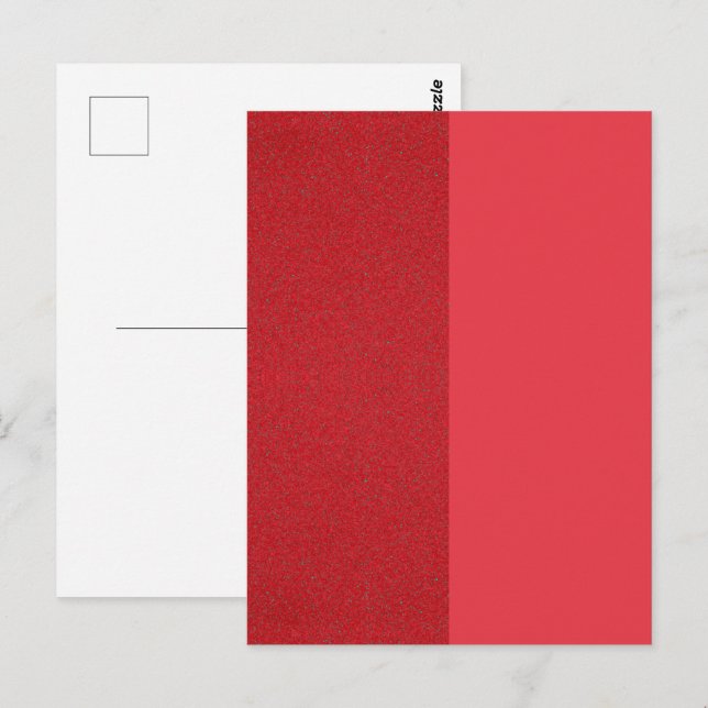 Tomato Red Split Textur Custom Postcard Postkarte (Vorne/Hinten)