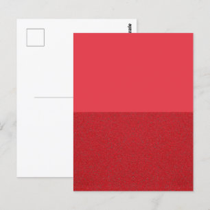 Tomato Red Split Textur Custom Postcard Postkarte