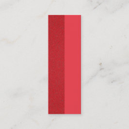 Tomato Red Split-Texture Business Card - Anpassen Mini Visitenkarte