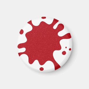 Tomato Red Spritzer Magnet on White - Anpassbar