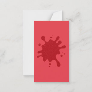 Tomato Red Spritzer Mini-Flachkarte - Anpassbar Mitteilungskarte