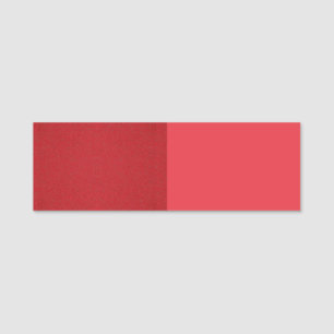 Tomato Red Textured Name Abzeichen - Anpassbar Namensschild