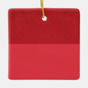 Tomato Red Textured Top Ornament - Anpassbar