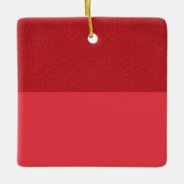 Tomato Red Textured Top Ornament - Anpassbar (Vorderseite)
