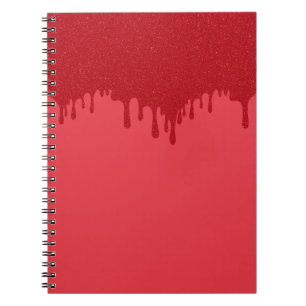 Tomato Red Tropfen Custom Spiralnotebook Notizblock