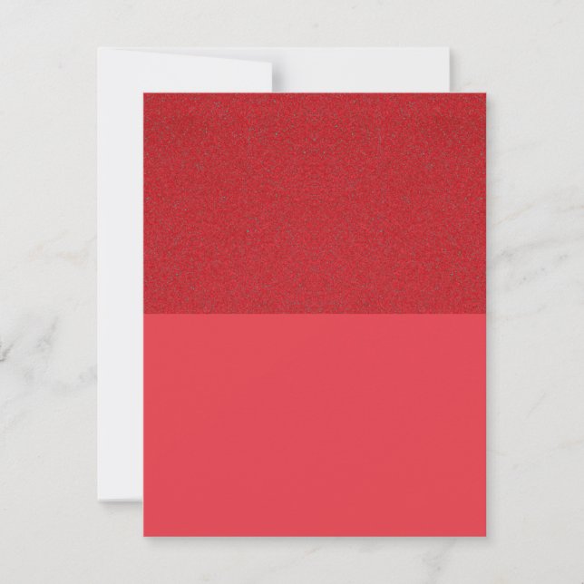 Tomato Red Two-Tone Lärm Einladung - Anpassen (Vorderseite)