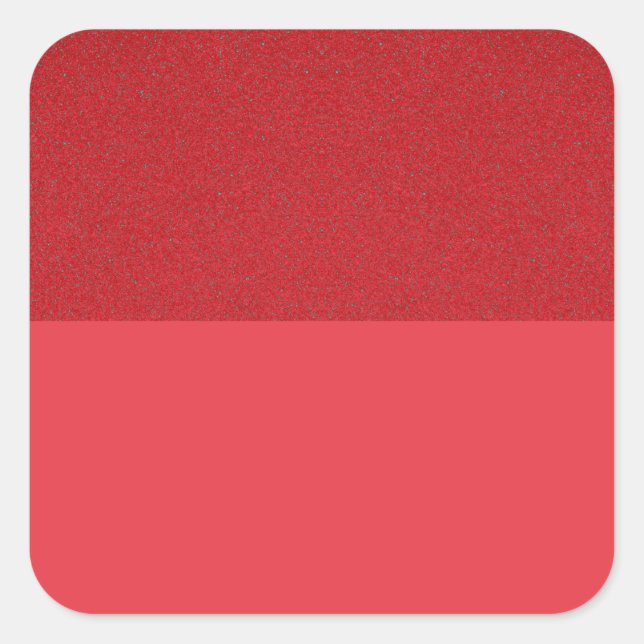 Tomato Red Two-Tone Vinyl Sticker - Anpassbar (Vorderseite)