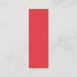 Tomato Red Vertical Business Card - Anpassbar Mini Visitenkarte