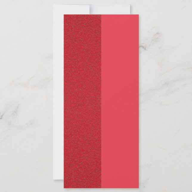 Tomato Red Vertical Invite - Split Texdesign Einladung (Vorderseite)