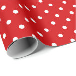 Tomato Red | White Polka Dot Wrapping Paper Geschenkpapier<br><div class="desc">Dieses klassische Polka Dot Geschenkpapier ist perfekt für Ihre Geschenkwünsche! Schenken Sie sich ein Geburtstagsgeschenk, ein Babyduschgeschenk, ein Brautparty, ein Hochzeitsgeschenk oder ein Geschenk für jeden anderen besondere Anlass. Es ist auch eine wunderbare Wahl für das Packen von Papier Handwerk : Umhüllung Papier Umschläge, Packpapier Bunding, Umwickler oder Packpapier Bogen....</div>