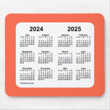 Tomato Roter Kalender 2024-2025 von Janz Mouse Pad