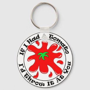 Tomato Round Keychain Schlüsselanhänger