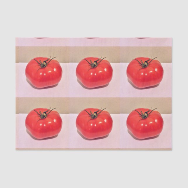 Tomato Ruby Red Pink 4Yuko Seidenpapier (Vorderseite)