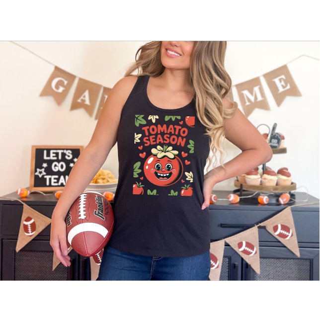 Tomato Saison Funny Tomato Garten Gemüse Tri-Blend Shirt (Von Creator hochgeladen)