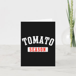 Tomato Saison Funny Tomato Gartenpflanzen Fisch Karte