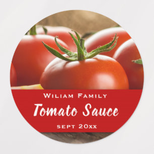 Tomato Sauce Canning Homemade Etiketten