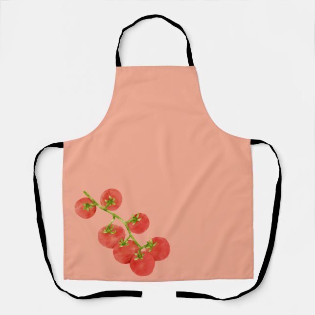 Tomato Sommer Veggie Garten trendy Schürze (Vorderseite)
