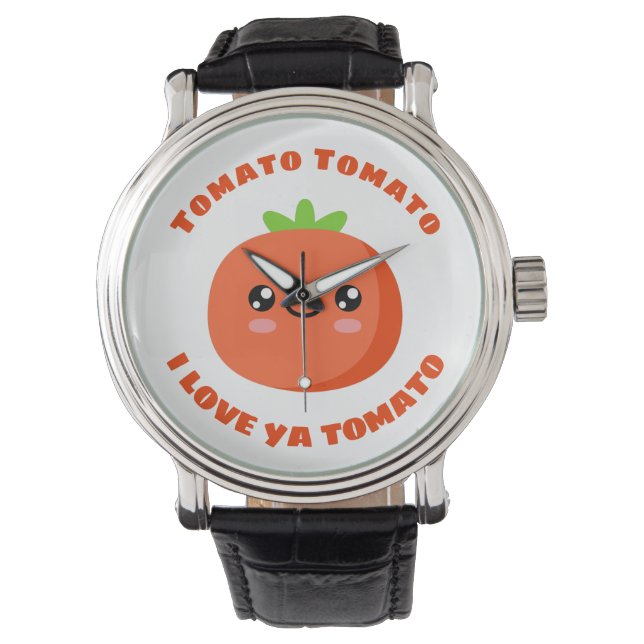 Tomato Tomato I Liebe ya Tomato Armbanduhr (Vorderseite)