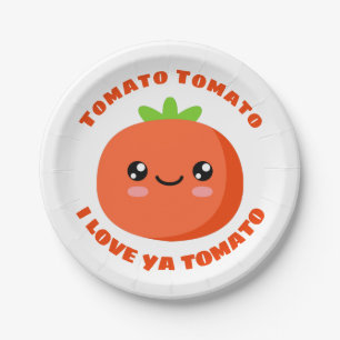 Tomato Tomato I Liebe ya Tomato Pappteller