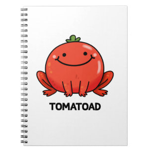 Tomatoad Lustiger Tomatenkröten-Wortwitz  Notizblock