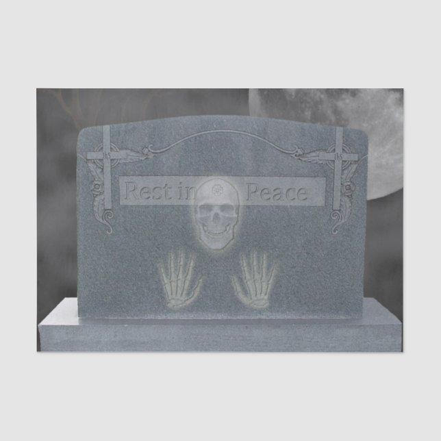 Tomb Stone Tissue Paper Seidenpapier (Vorderseite)