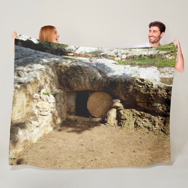 TOMB von JESUS Fleecedecke (Beispiel)