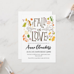 tomber amoureux automne nuptiale invitations de do