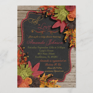 Tomber Dans L'Amour Baby shower Invitation