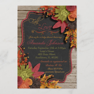 Tomber Dans L'Amour Baby shower Invitation