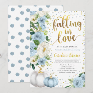 Tomber Dans L'Amour Baby shower Invitation Chute D