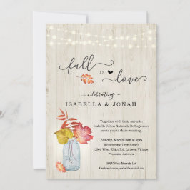 Tomber dans l'amour tout en une Faire-part de mari