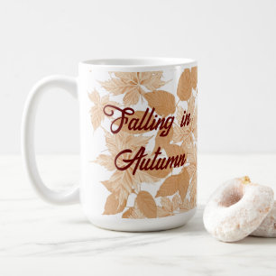 Tomber dans les feuilles d'automne Mug