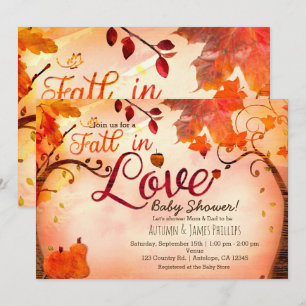 Tombez amoureux Cartes d'invitation pour Baby Show
