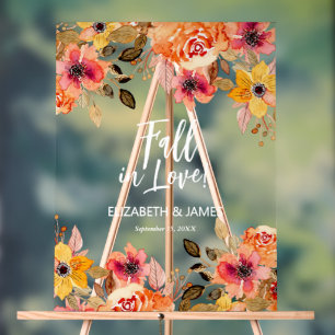 Tombez amoureux de la bienvenue de mariage floral 