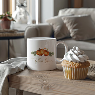 Tombez amoureux de la tasse de douche nuptiale Cœu