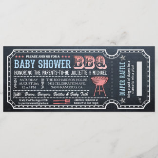 Tombola de couche-culotte des invitations W de