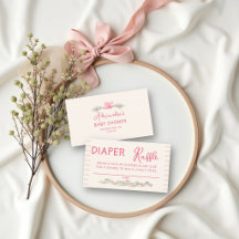 Tombola Frohe kleine rosa grüne Girlande Baby Show